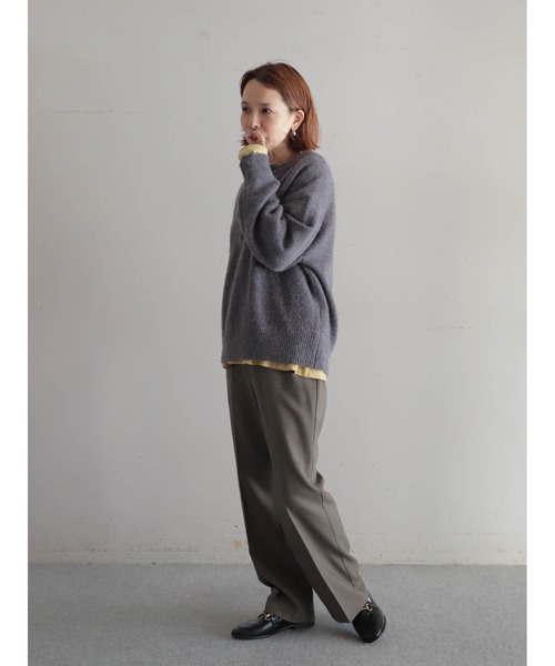 FIL DE FER（フィルデフェール）の「TOP調TR　スリムスラックス（スラックス・レディース・チャコールグレー/ブラウン・MEDIUM/SMALL）」の19枚目の写真