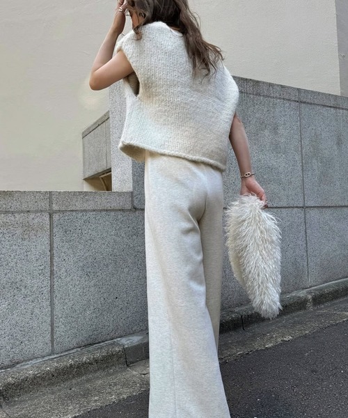 handmade random pearl knit vest（ベスト）｜WILLFULLY（ウィルフリー