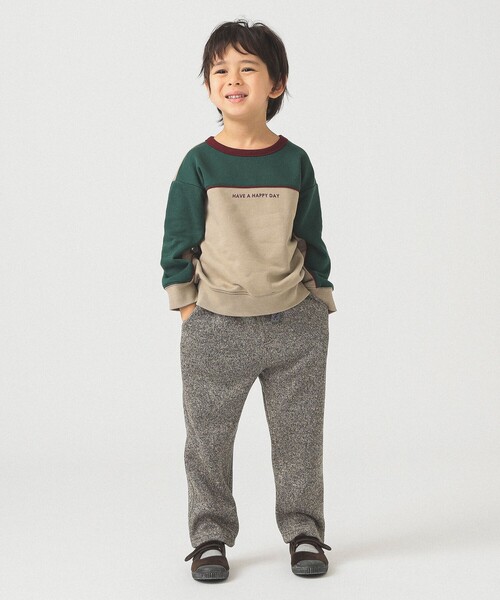 B:MING by BEAMS（ビーミングバイビームス）の「配色 切替 スウェット 2025FW（100～140cm）（スウェット・キッズ・グリーン/イエロー・120/100/140/130/110）」の11枚目の写真