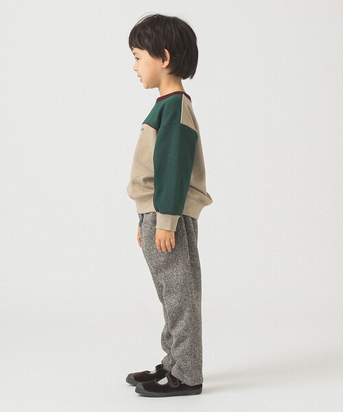 B:MING by BEAMS（ビーミングバイビームス）の「配色 切替 スウェット 2025FW（100～140cm）（スウェット・キッズ・グリーン/イエロー・120/100/140/130/110）」の12枚目の写真