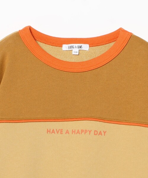 B:MING by BEAMS（ビーミングバイビームス）の「配色 切替 スウェット 2025FW（100～140cm）（スウェット・キッズ・グリーン/イエロー・120/100/140/130/110）」の15枚目の写真