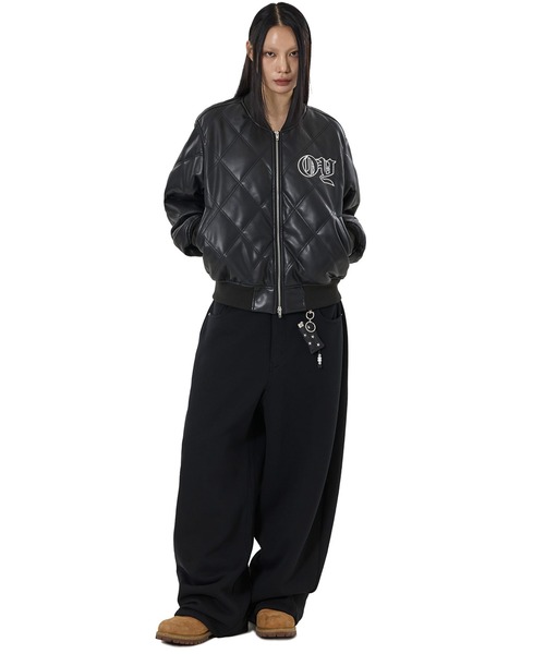 OY（オーワイ）の「『OY/オーワイ』WIDE VOLUME SWEATPANTS/ワイドボリュームスウェットパンツ（スウェットパンツ・レディース・ブラック/グレー・M/L）」の11枚目の写真