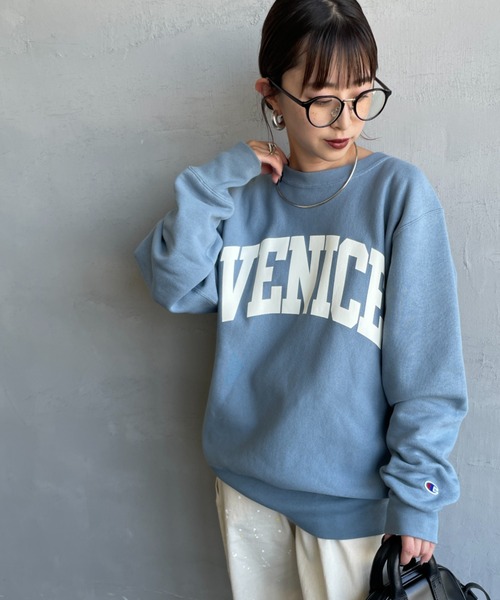 Champion/チャンピオン] リバースウィーブ カレッジロゴプリント