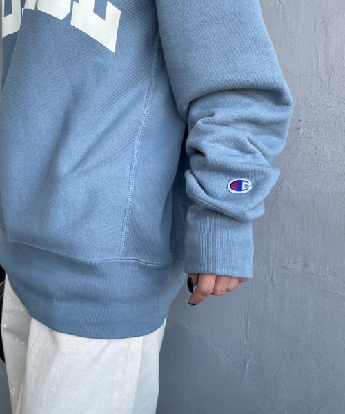 Champion（チャンピオン）の「[Champion/チャンピオン] リバースウィーブ カレッジロゴプリントスウェット（スウェット・レディース・ネイビー/ブラック/ブルー/オートミール・XXL/XL/L）」の8枚目の写真