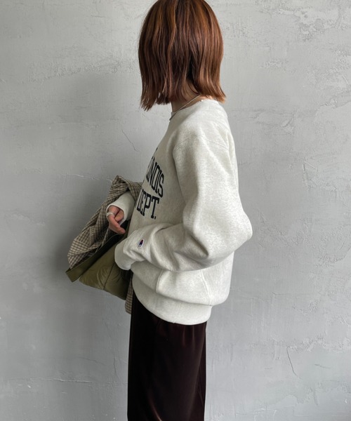 Champion/チャンピオン] リバースウィーブ カレッジロゴプリント