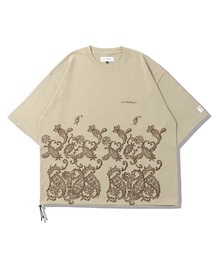 elephant TRIBAL fabrics EMBROIDERY FAT T-SH