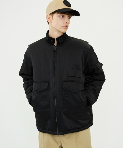 SPIEWAK(スピーワック)の「G-8 WEP ロングジャケット ナイロンオックスフォード/フライトジャケット(ミリタリージャケット・メンズ・グレー/ブラック/セージグリーン・MEDIUM/SMALL/LARGE/X-LARGE)」の7枚目の写真