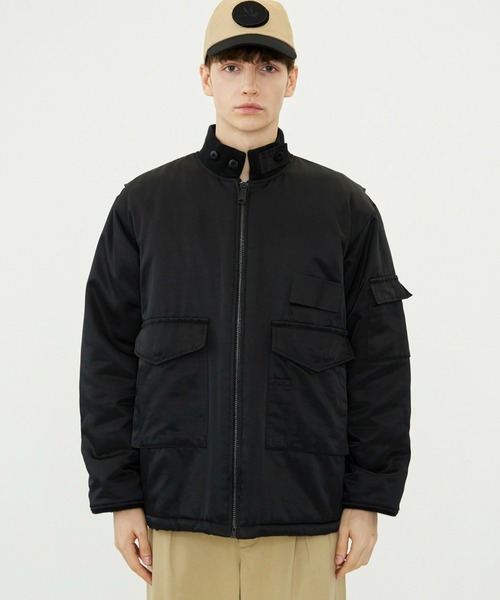 SPIEWAK(スピーワック)の「G-8 WEP ロングジャケット ナイロンオックスフォード/フライトジャケット(ミリタリージャケット・メンズ・グレー/ブラック/セージグリーン・MEDIUM/SMALL/LARGE/X-LARGE)」の8枚目の写真