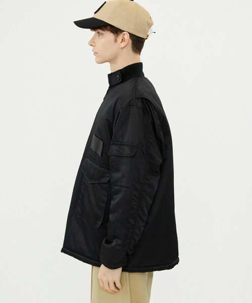 SPIEWAK(スピーワック)の「G-8 WEP ロングジャケット ナイロンオックスフォード/フライトジャケット(ミリタリージャケット・メンズ・グレー/ブラック/セージグリーン・MEDIUM/SMALL/LARGE/X-LARGE)」の9枚目の写真