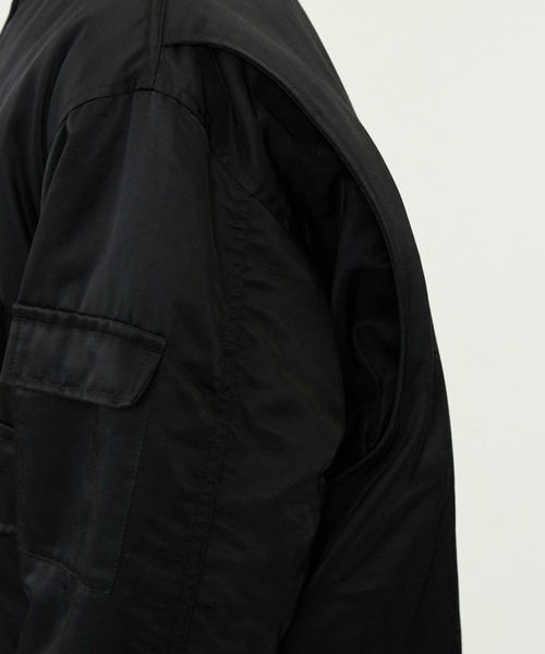 SPIEWAK(スピーワック)の「G-8 WEP ロングジャケット ナイロンオックスフォード/フライトジャケット(ミリタリージャケット・メンズ・グレー/ブラック/セージグリーン・MEDIUM/SMALL/LARGE/X-LARGE)」の15枚目の写真