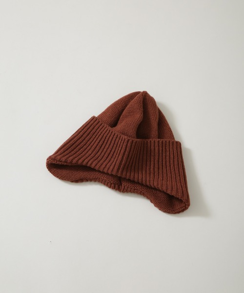 NANO universe（ナノユニバース）の「RACAL/別注 Ear Short Watch（ニットキャップ/ビーニー・メンズ・チャコール/グリーン/レッド/ブラウン・FREE）」の3枚目の写真