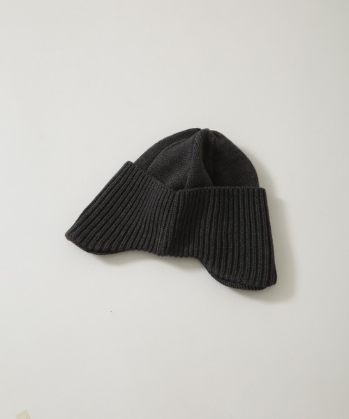 NANO universe（ナノユニバース）の「RACAL/別注 Ear Short Watch（ニットキャップ/ビーニー・メンズ・チャコール/グリーン/レッド/ブラウン・FREE）」の5枚目の写真