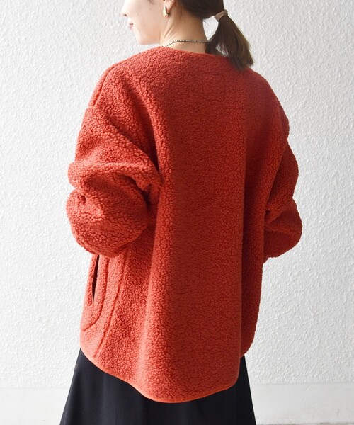 SHIPS any:〈洗濯機可能〉ボア フリース 2WAY フーディー