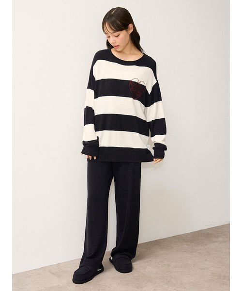 ジェラートピケ 【JOEL ROBUCHON】スムーズィーシルクプルオーバー JOEL ROBUCHON】スムーズィーシルクプルオーバー（ルームウェア