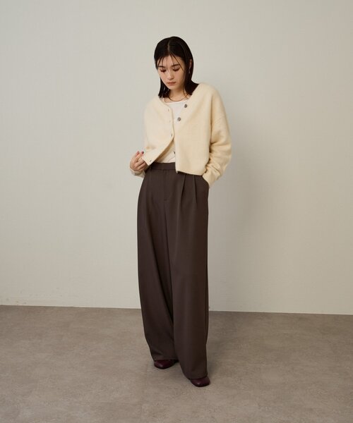 Omekashi(オメカシ)の「シアーベロアタンクトップ(タンクトップ・レディース・オフホワイト/チャコールグレー/ブラック・FREE)」の22枚目の写真