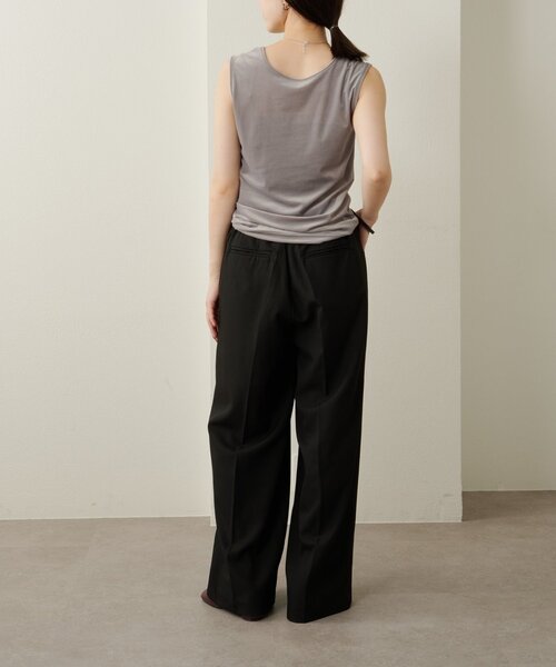 Omekashi(オメカシ)の「シアーベロアタンクトップ(タンクトップ・レディース・オフホワイト/チャコールグレー/ブラック・FREE)」の13枚目の写真