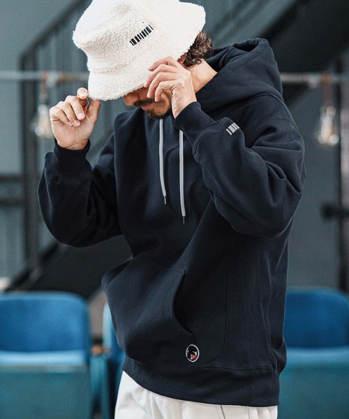 felkod(フィルコッド)の「mpa3930-Logo Patch Brushed Lining Parka パーカー(F25F200)(パーカー・メンズ・ホワイト/ブラック/ネイビー・S/M/L/XL)」の6枚目の写真