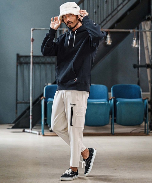 felkod(フィルコッド)の「mpa3930-Logo Patch Brushed Lining Parka パーカー(F25F200)(パーカー・メンズ・ホワイト/ブラック/ネイビー・S/M/L/XL)」の7枚目の写真
