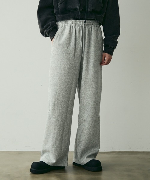 Shoowtime(ショウタイム)の「Wide Silhouette Sweatpants / ワイドシルエットスウェットパンツ(スウェットパンツ・メンズ・ブラック/グレー・MEDIUM/LARGE/X-LARGE)」の2枚目の写真