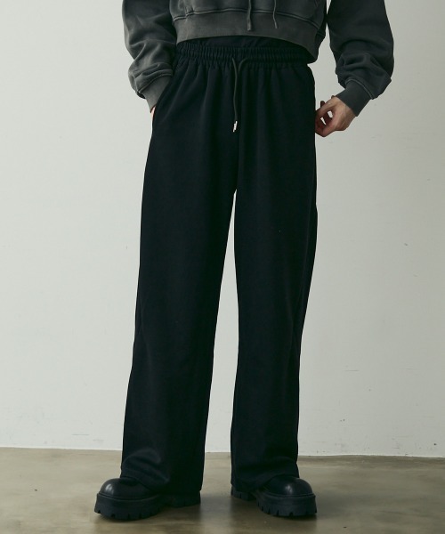 Shoowtime(ショウタイム)の「Wide Silhouette Sweatpants / ワイドシルエットスウェットパンツ(スウェットパンツ・メンズ・ブラック/グレー・MEDIUM/LARGE/X-LARGE)」の3枚目の写真