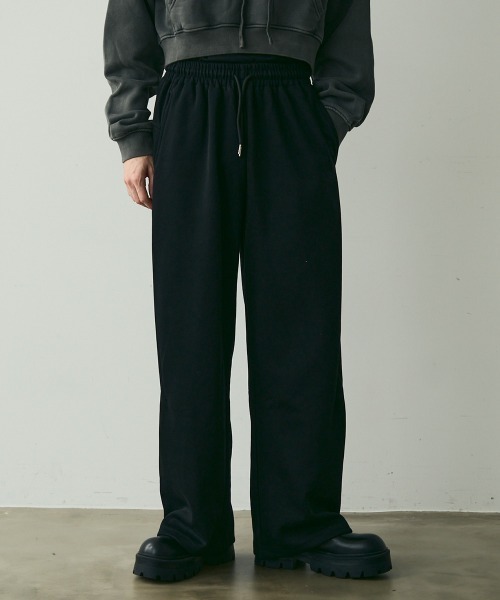 Shoowtime(ショウタイム)の「Wide Silhouette Sweatpants / ワイドシルエットスウェットパンツ(スウェットパンツ・メンズ・ブラック/グレー・MEDIUM/LARGE/X-LARGE)」の4枚目の写真