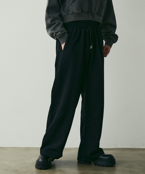 Shoowtime(ショウタイム)の「Wide Silhouette Sweatpants / ワイドシルエットスウェットパンツ(スウェットパンツ・メンズ・ブラック/グレー・MEDIUM/LARGE/X-LARGE)」の5枚目の写真