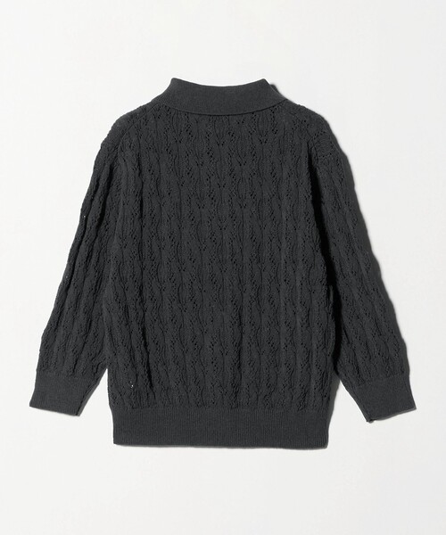 UNITED ARROWS（ユナイテッドアローズ）の「フェイクパール レース プルオーバー ニット ウォッシャブル（ニット/セーター・レディース・ダークグレー/ブラック・FREE）」の11枚目の写真