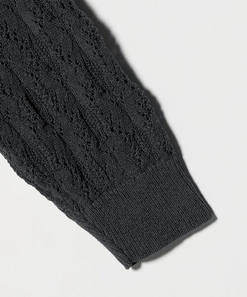 UNITED ARROWS（ユナイテッドアローズ）の「フェイクパール レース プルオーバー ニット ウォッシャブル（ニット/セーター・レディース・ダークグレー/ブラック・FREE）」の13枚目の写真