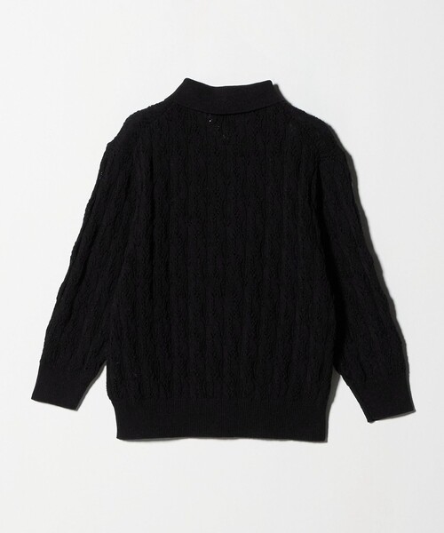 フェイクパール レース プルオーバー ニット ウォッシャブル（ニット