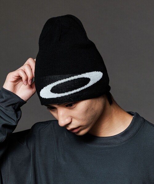 isecai ビーニー ブラック グリーン OAKLEY/オークリー 限定展開 Mainline Beanie / 911498
