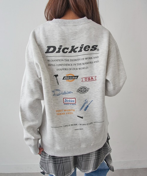 Dickies（ディッキーズ）の「【Dickies】≪別注≫Vintage Archive Logo Sweater / ヴィンテージアーカイブロゴスウェット（スウェット・レディース・ブラック系その他2/ホワイト系その他2/ブラック/ホワイト・XL/L/M/S/XS）」の3枚目の写真