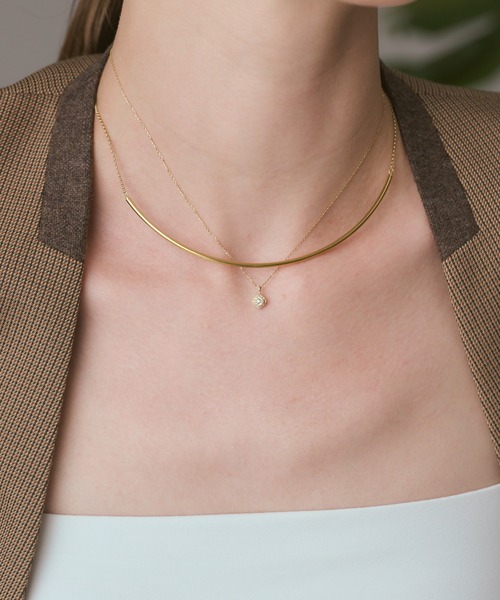 agete(アガット)の「《Limited Edition/WEB限定》K10アイオライト/ダイヤモンドネックレス(ネックレス・レディース・マルチ・フリー)」の3枚目の写真