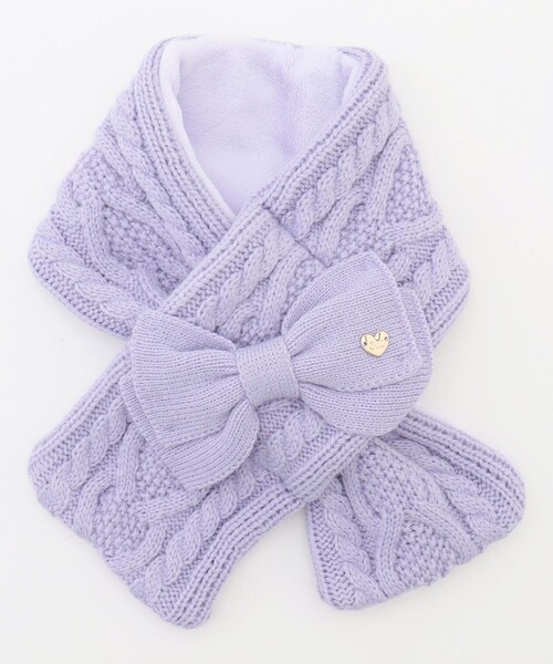 ANY（エニィ）の「ケーブルニットマフラー（マフラー・キッズ・ライラック系/ピンク系・F）」の11枚目の写真