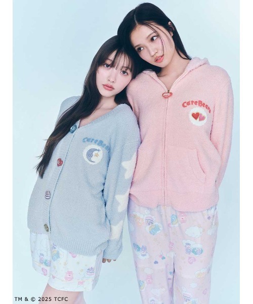 SNIDEL HOME（スナイデルホーム）の「【Care Bears(TM)】カーディガン（ルームウェア/パジャマ・レディース・オレンジ/ラベンダー/ライトピンク/ライトブルー/オフホワイト・F）」の9枚目の写真