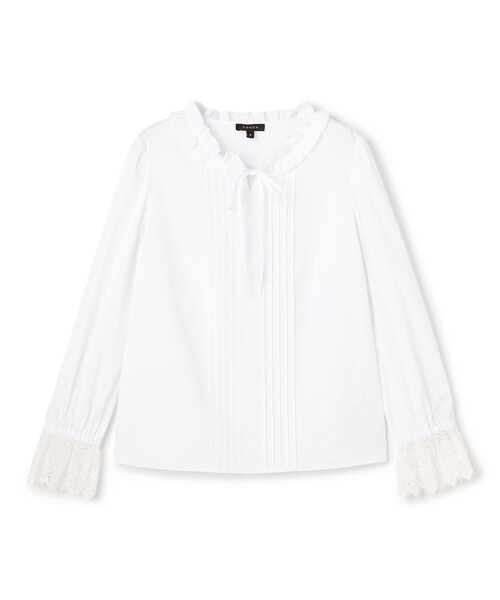 TOCCA（トッカ）の「FRILL SYMPHONY ブラウス（シャツ/ブラウス・レディース・ブラック系/ホワイト系・0/4）」の4枚目の写真