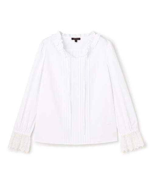 TOCCA（トッカ）の「FRILL SYMPHONY ブラウス（シャツ/ブラウス・レディース・ブラック系/ホワイト系・0/4）」の5枚目の写真