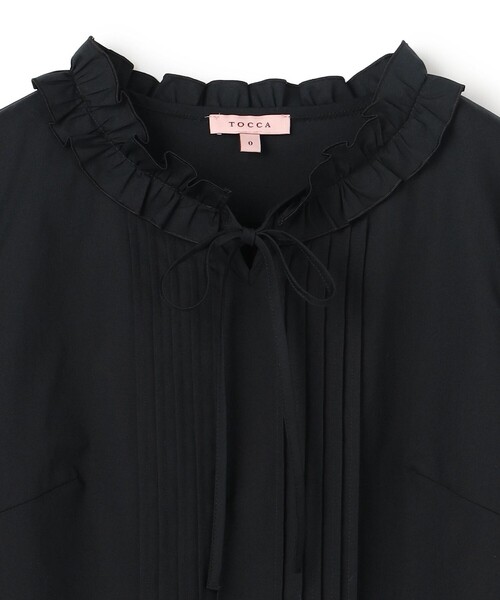 TOCCA（トッカ）の「FRILL SYMPHONY ブラウス（シャツ/ブラウス・レディース・ブラック系/ホワイト系・0/4）」の12枚目の写真