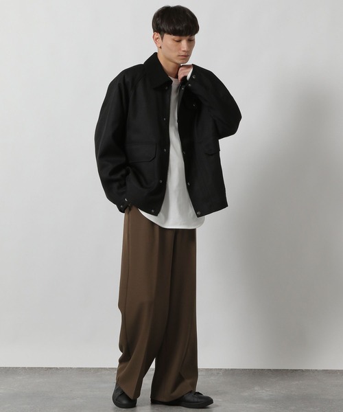 LAKOLE（ラコレ）の「DCハンティングブルゾン / 592157（ブルゾン・メンズ・ブラウン/アイボリー/ブラック・LARGE/MEDIUM）」の4枚目の写真