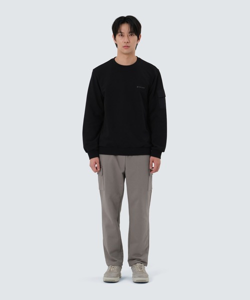 Snow Peak(スノーピーク)の「SnowPeak / Land Pocket Sweatshirt ランドポケットスウェットシャツ 海外限定(スウェット・メンズ・ブラック/ライトベージュ/ダークネイビー・M/L/XL)」の4枚目の写真