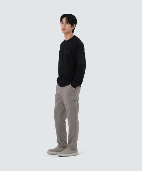 Snow Peak(スノーピーク)の「SnowPeak / Land Pocket Sweatshirt ランドポケットスウェットシャツ 海外限定(スウェット・メンズ・ブラック/ライトベージュ/ダークネイビー・M/L/XL)」の6枚目の写真