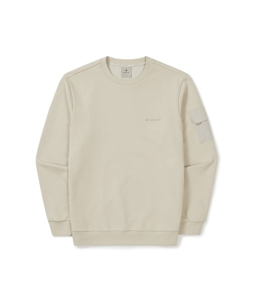 Snow Peak(スノーピーク)の「SnowPeak / Land Pocket Sweatshirt ランドポケットスウェットシャツ 海外限定(スウェット・メンズ・ブラック/ライトベージュ/ダークネイビー・M/L/XL)」の11枚目の写真