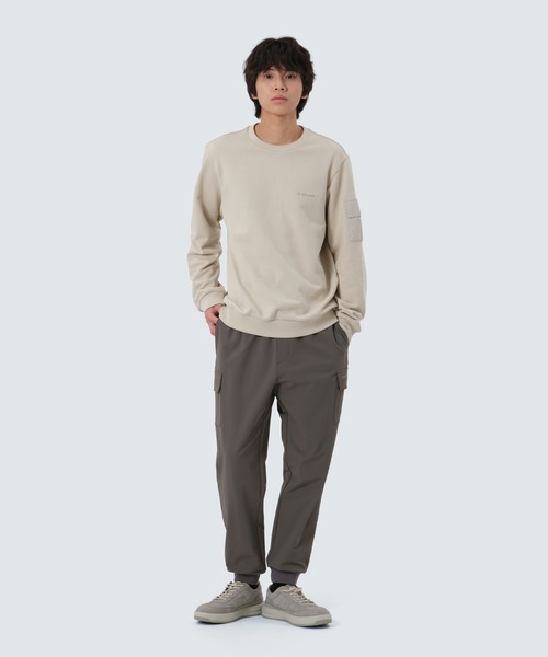 Snow Peak(スノーピーク)の「SnowPeak / Land Pocket Sweatshirt ランドポケットスウェットシャツ 海外限定(スウェット・メンズ・ブラック/ライトベージュ/ダークネイビー・M/L/XL)」の9枚目の写真