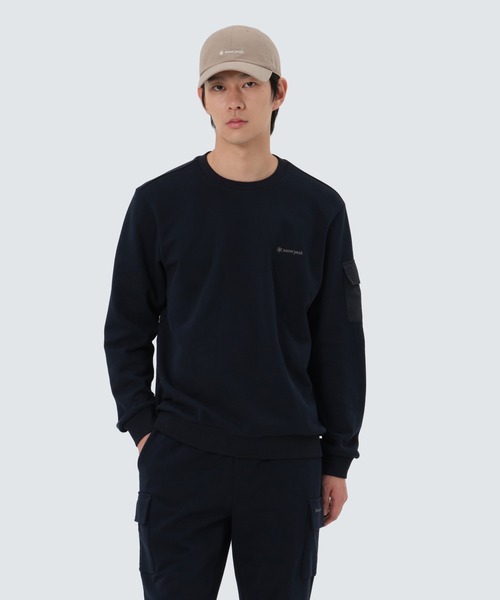 Snow Peak(スノーピーク)の「SnowPeak / Land Pocket Sweatshirt ランドポケットスウェットシャツ 海外限定(スウェット・メンズ・ブラック/ライトベージュ/ダークネイビー・M/L/XL)」の13枚目の写真