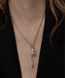 Su1. | 【Su1.】【金属アレルギー対応】【ステンレス】ケーブルチェーンパールネックレス(ネックレス)