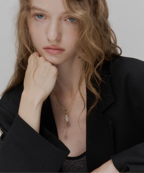 Su1.（スイ）の「【Su1.】【金属アレルギー対応】【ステンレス】ケーブルチェーンパールネックレス（ネックレス・レディース・シルバー/ゴールド・FREE）」の12枚目の写真