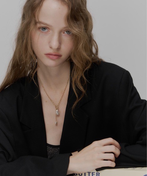 Su1.（スイ）の「【Su1.】【金属アレルギー対応】【ステンレス】ケーブルチェーンパールネックレス（ネックレス・レディース・シルバー/ゴールド・FREE）」の14枚目の写真