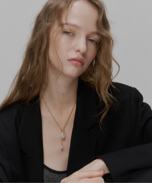 Su1.（スイ）の「【Su1.】【金属アレルギー対応】【ステンレス】ケーブルチェーンパールネックレス（ネックレス・レディース・シルバー/ゴールド・FREE）」の15枚目の写真