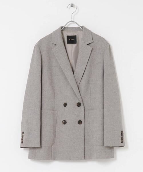 セール】ツイードテーラードダブルジャケット（その他アウター