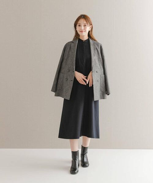 URBAN RESEARCH ROSSO WOMEN（アーバンリサーチ　ロッソ）の「ツイードテーラードダブルジャケット（その他アウター・レディース・ベージュ/ブラック・36/38）」の12枚目の写真