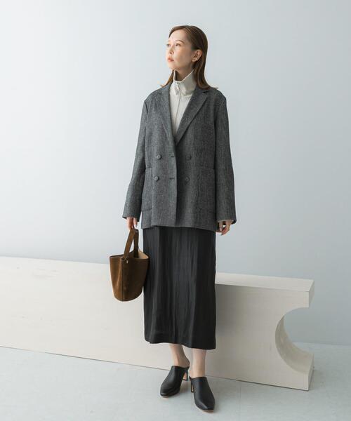 セール】ツイードテーラードダブルジャケット（その他アウター